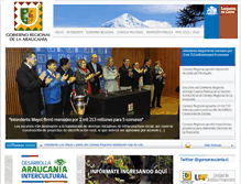 Tablet Screenshot of intranet.gorearaucania.cl